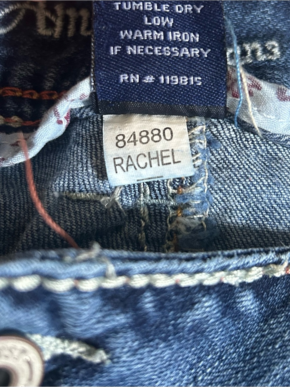 Amethyst Rachel Bootcut Distressed Stretch Jeans Size 13 - Picture 13 of 13
